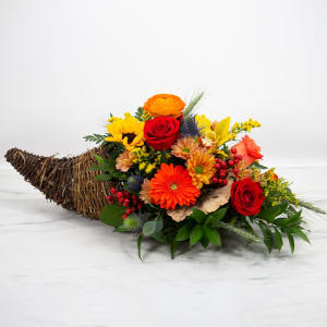 Floral Cornucopia Flower Bouquet