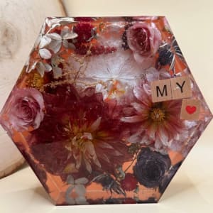 Resin Floral Preservation (Multi-Shaped Blocks) Flower Bouquet