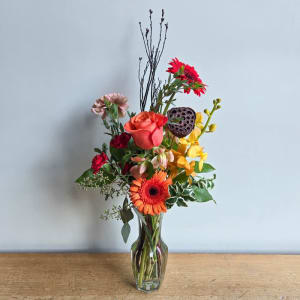 Autumn Budvase Flower Bouquet