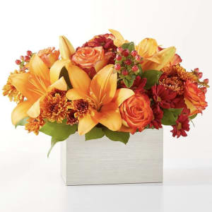 Cozy Campfire Glow Flower Arrangement Cozy Campfire Glow Flower Bouquet