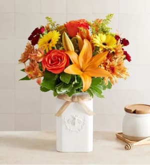 HONEY BEE BUZZ FOR FALL Flower Bouquet