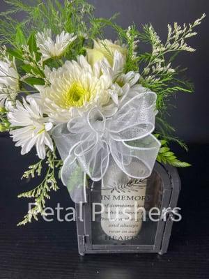 In Memory Lantern Flower Bouquet