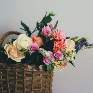 Flower Birthday Basket Flower Bouquet