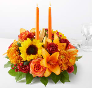 Grateful Centerpiece Flower Bouquet