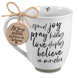 I Will Spread Joy 20 oz Mug Flower Bouquet