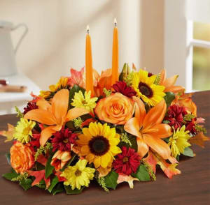 Fields Of Europe For Fall Centerpiece Flower Bouquet