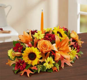 Fields Of Europe For Fall Centerpiece Flower Bouquet