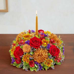 Brilliant Autumn Centerpiece Flower Arrangement Brilliant Autumn Centerpiece Flower Bouquet