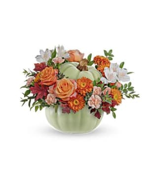 Teleflora's Whimsy Pumpkin Flower Bouquet