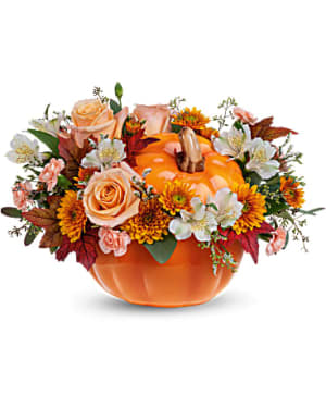 Teleflora's Hello Pumpkin Flower Bouquet