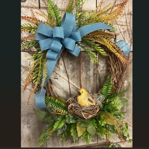 Bird Nest Silk (Artificial) Wreath