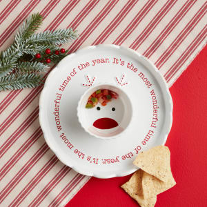 Jack-O-Lantern Pedestal & Reindeer Chip Holder