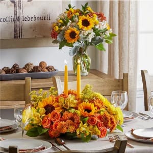 Golden Gathering Bundle Flower Bouquet