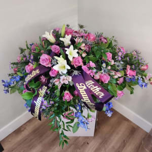 Casket Spray - Violet Flower Bouquet