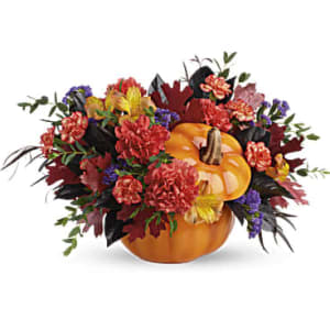 Teleflora's Hauntingly Pretty Pumpkin Bouquet Flower Arrangement Teleflora's Hauntingly Pretty Pumpkin Bouquet Flower Bouquet