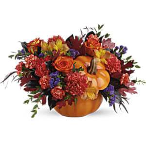 Teleflora's Hauntingly Pretty Pumpkin Bouquet Flower Arrangement Teleflora's Hauntingly Pretty Pumpkin Bouquet Flower Bouquet