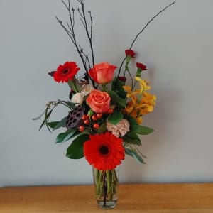 Autumn Budvase Flower Bouquet