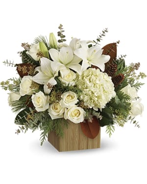 SNOWY WOODS BOX Flower Bouquet