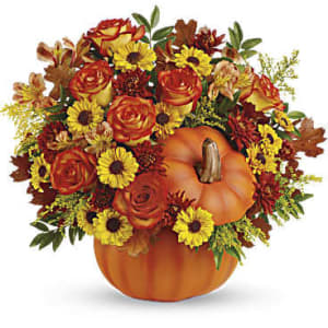Fall Pumpkin Flower Arrangement Fall Pumpkin Flower Bouquet