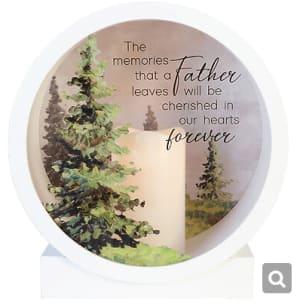 Father Shadow Box Lantern Flower Bouquet