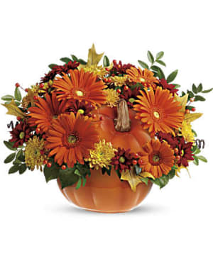 Country Pumpkin Flower Arrangement Country Pumpkin Flower Bouquet
