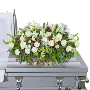 Unforgettable Casket Spray Flower Bouquet