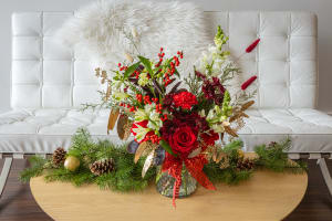The Modern Christmas Flower Arrangement