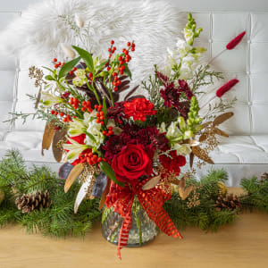 The Modern Christmas Flower Arrangement
