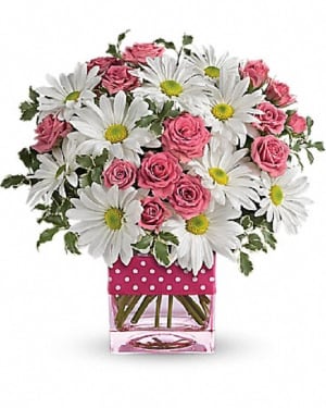 Pink a Dot & Posies Flower Arrangement Pink a Dot & Posies Flower Bouquet