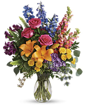 Colors of the Rainbow Flower Bouquet