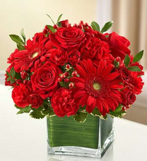 Healing Hope Bouquet – Red Flower Arrangement Healing Hope Bouquet – Red Flower Bouquet
