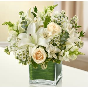 Healing Hope Bouquet – White Flower Arrangement Healing Hope Bouquet – White Flower Bouquet
