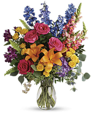 Colors of the Rainbow Flower Bouquet