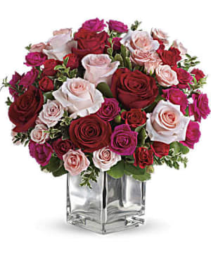 Love Medley Bouquet w/ Red Roses Flower Bouquet