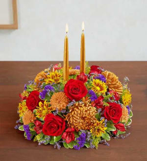 Brilliant Autumn™ Centerpiece Flower Arrangement Brilliant Autumn™ Centerpiece Flower Bouquet