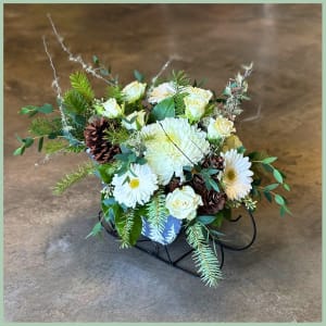 Sleigh Ride Flower Arrangement Sleigh Ride Flower Bouquet