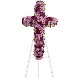 DEEPEST FAITH CROSS Flower Bouquet