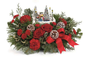 Thomas Kincade Oh What Fun 2024 Flower Bouquet