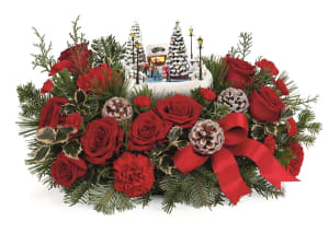 Thomas Kincade Oh What Fun 2024 Flower Bouquet