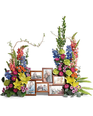 Loving Farewell Photo Tribute Bouquet Flower Bouquet