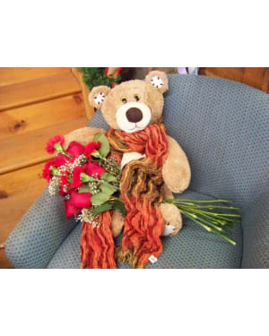 BEAR HUGS Flower Bouquet