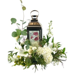 Love Lives on Forever Lantern Flower Bouquet