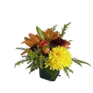 Fall Cube Arrangment Flower Arrangement Fall Cube Arrangment Flower Bouquet
