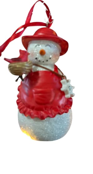 Snowman Ornaments Flower Bouquet