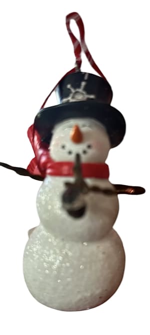 Snowman Ornaments Flower Bouquet