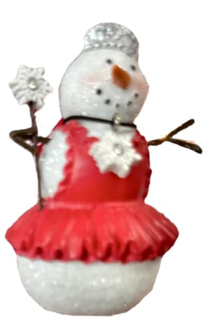 Snowman Ornaments Flower Bouquet