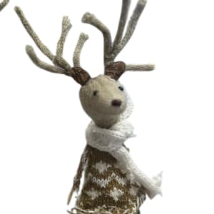 Mr & Mrs Reindeer Ornaments Flower Bouquet
