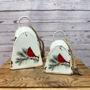 Cardinal Christmas Bells Flower Bouquet