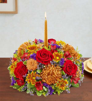 BRILLIANT AUTUMN CENTERPIECE Flower Bouquet