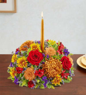 BRILLIANT AUTUMN CENTERPIECE Flower Bouquet